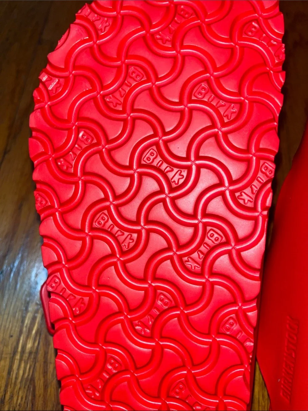 NWOT Birkenstock Men’s Red Two-Strap EVA Sandals Size 12